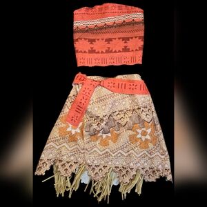 NWOT 4-6X Disney Moana Dress-Up Costume